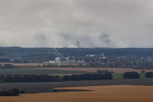 Una serie de explosiones en un depósito de munición en Ucrania